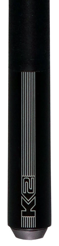 K2 Black/Gray Sport Pool Cue with 12.50mm LD Shaft - Image 2