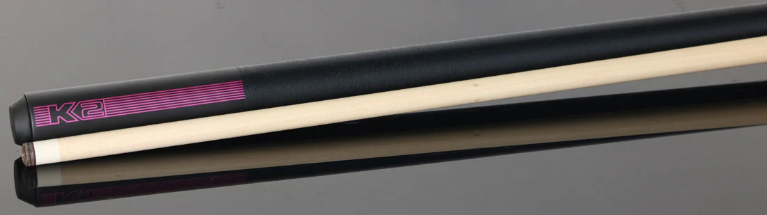 K2 Black/Pink Sport Pool Cue with 12.50mm LD Shaft - Image 3