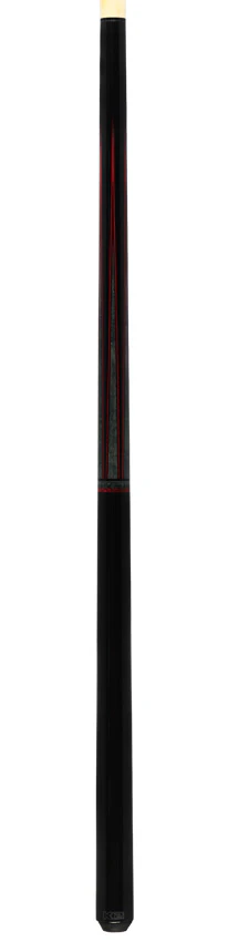 K2 Black Painted Maple with Gray/Red Points No Wrap Graphic Pool Cue with 12.50mm LD Shaft - KLLE2N - Image 4