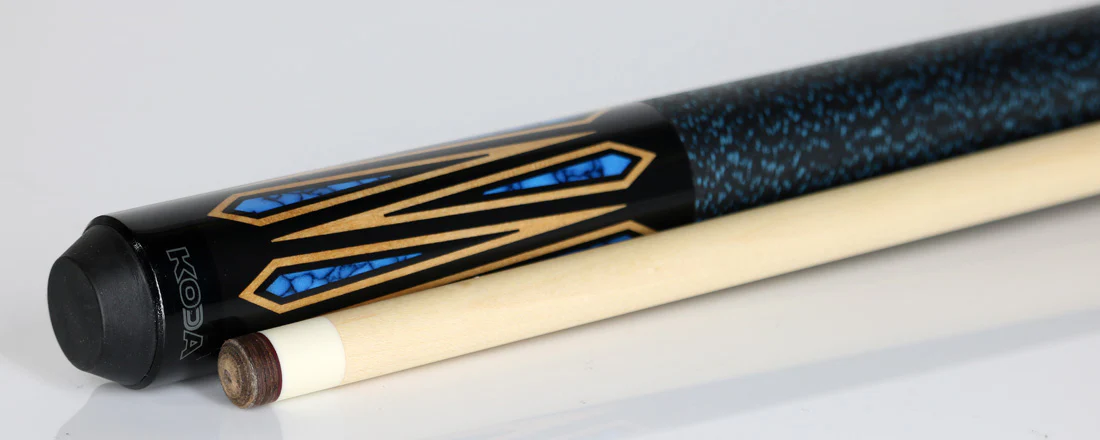 K2 6 Point Black with Turquoise Inlays Pool Cue with 12.5mm LD Shaft - KLSE11 - Image 3