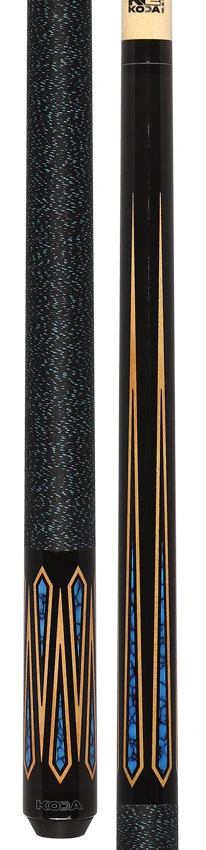 K2 6 Point Black with Turquoise Inlays Pool Cue with 12.5mm LD Shaft - KLSE11 - Image 5