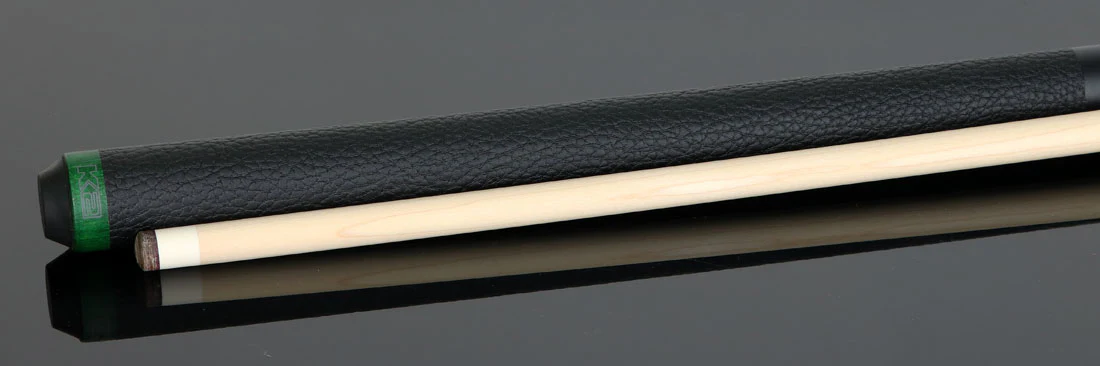 K2 Matte Green-Stained Maple Pool Cue with Leather Wrap and 12.50mm LD Shaft - KLCGN - Image 2