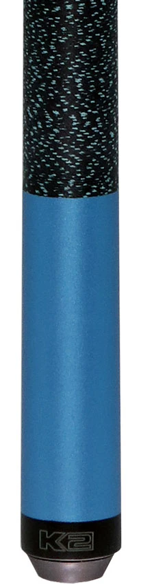 K2 Matte Metallic Blue Pool Cue with 12.50mm K2 LD Shaft - Image 2