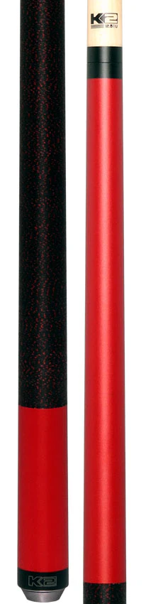 K2 Matte Metallic Red Pool Cue with 12.50mm K2 LD Shaft - Image 5