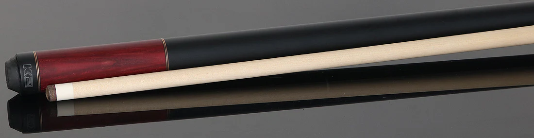 K2 Red-Stained Ash No Wrap Pool Cue with 12.50mm K2 LD Shaft - Image 3