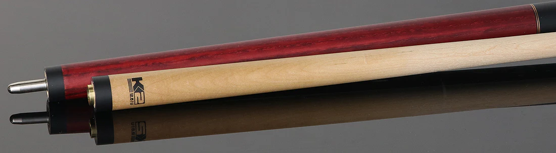 K2 Red-Stained Ash No Wrap Pool Cue with 12.50mm K2 LD Shaft - Image 4