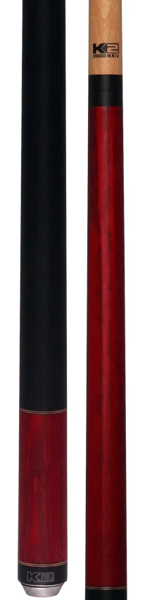 K2 Red-Stained Ash No Wrap Pool Cue with 12.50mm K2 LD Shaft - Image 5