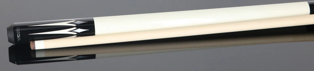 KODA Black with White Point Graphic Pool Cue - KD46 - Image 2