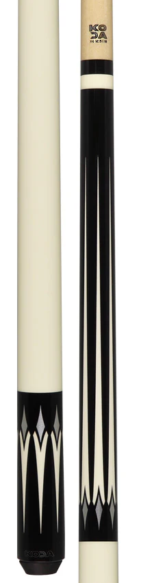 KODA Black with White Point Graphic Pool Cue - KD46 - Image 5