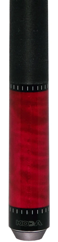 KODA Hot Pink-Stained Maple Pool Cue with Linen Wrap - Image 2