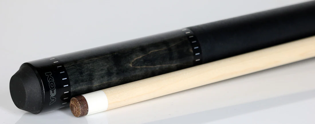 KODA Purple-Stained Maple Pool Cue with Linen Wrap - Image 3