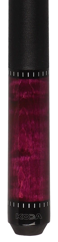 KODA Purple-Stained Maple Pool Cue with Linen Wrap - Image 4