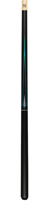 KODA Black with Blue and Silver Graphic Pool Cue - KD47BL - Image 6