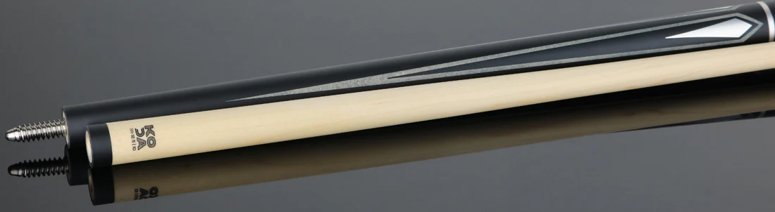 KODA Matte Black with Gray and Silver Graphic Pool Cue - KD47GY - Image 3