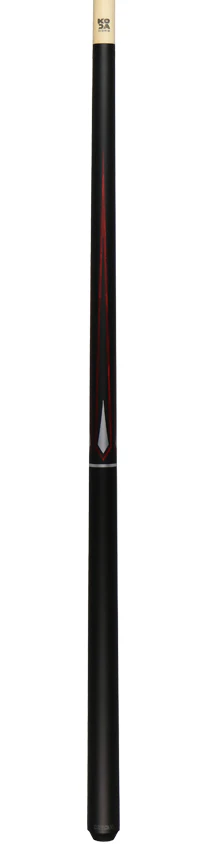 KODA Matte Black with Red and Silver Graphic Pool Cue Pool Cue - KD47RD - Image 6
