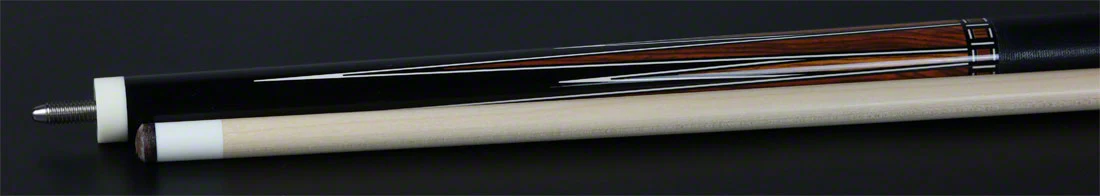 KODA Black with Bocote and Cocobolo Graphic Pool Cue - KD50 - Image 5