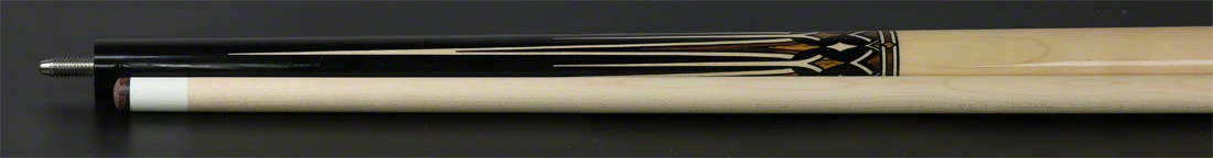 KODA Black with Cocobolo and Maple Graphic Pool Cue - KD53 - Image 5