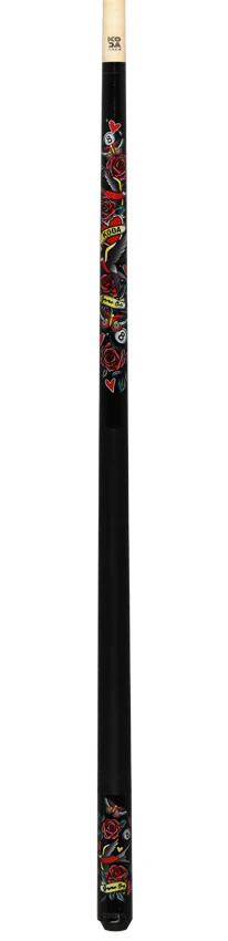 KODA Eightball and Hearts Graphic Pool Cue - KDV20 - Image 6