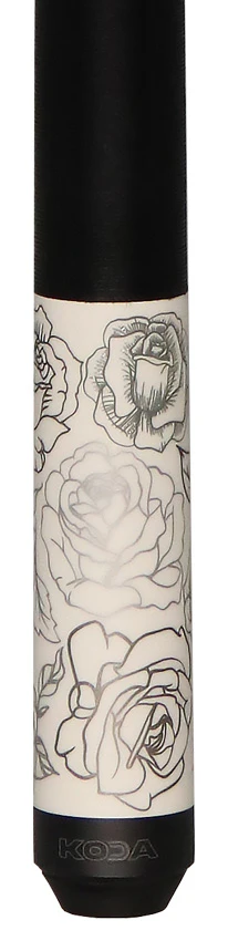 KODA White Rose Graphic Pool Cue - KDV30WH - Image 4
