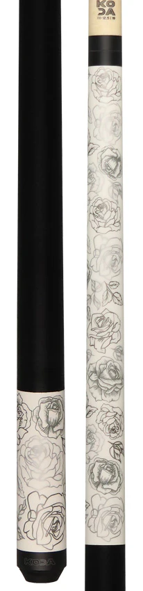 KODA White Rose Graphic Pool Cue - KDV30WH - Image 5