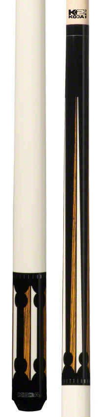 K2 KL130 Black/White and Bocote Graphic Pool Cue with 12.50mm K2 LD Shaft - KL130 - Image 3
