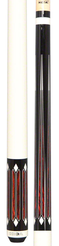 K2 KL161 6 Point Cocobolo Black And White Graphic Pool Cue with 11.75mm LD Shaft - KL161 - Image 2