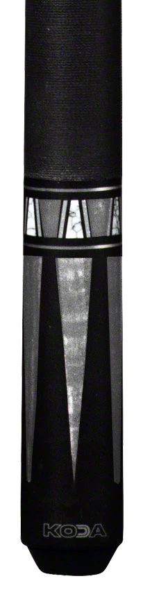 K2 KL171 4 Point Matte Black And Grey Graphic Pool Cue with 11.75mm LD Shaft - KL171 - Image 2