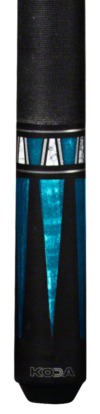 K2 KL172 4 Point Matte Black And Teal Graphic Pool Cue with 11.75mm LD Shaft - KL172 - Image 2