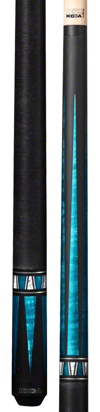 K2 KL172 4 Point Matte Black And Teal Graphic Pool Cue with 11.75mm LD Shaft - KL172 - Image 3