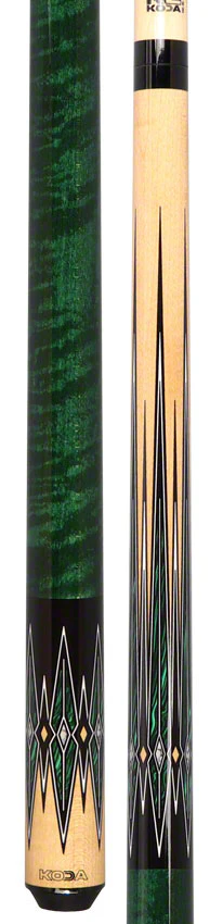 K2 KL180 8 Point Natural/Green/Black Graphic Pool Cue with 12.50mm LD Shaft - KL180 - Image 5