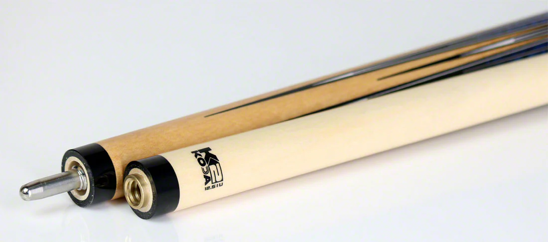 K2 KL181 8 Point Blue, Black, and Natural Graphic Pool Cue with 12.50mm LD Shaft - KL181 - Image 4