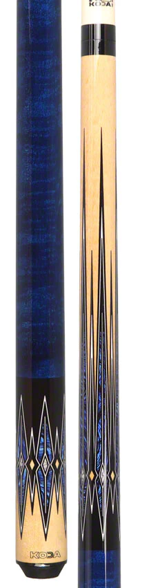 K2 KL181 8 Point Blue, Black, and Natural Graphic Pool Cue with 12.50mm LD Shaft - KL181 - Image 5