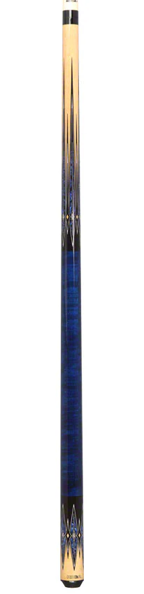 K2 KL181 8 Point Blue, Black, and Natural Graphic Pool Cue with 12.50mm LD Shaft - KL181 - Image 6