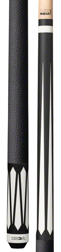 K2 KL191 6 Point Black and White Graphic Pool Cue with 11.75mm LD Shaft - KL191 - Image 3