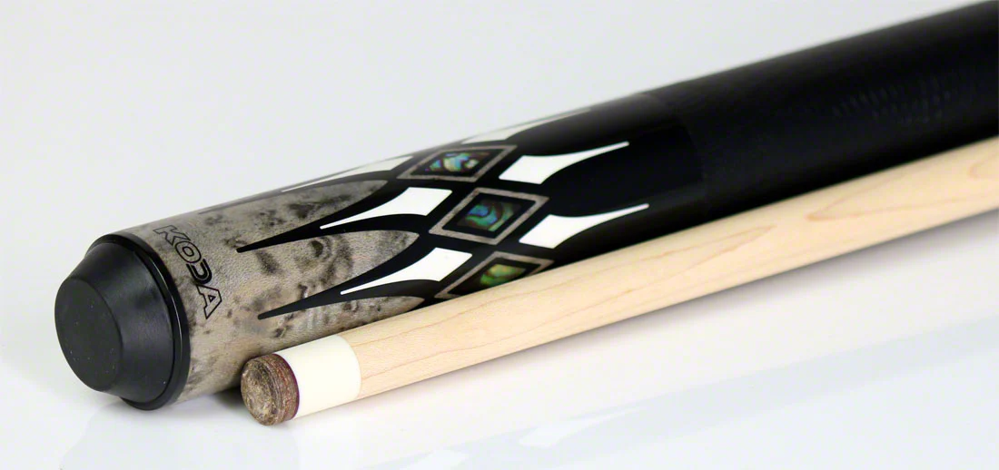 K2 KL192 Grey, Black, and Abalone Graphic Pool Cue with 11.75mm LD Shaft - KL192 - Image 4