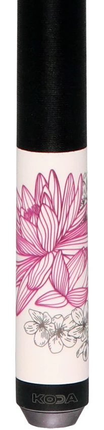KODA Matte White with Pink Dragon Graphic Play Cue with Irish Linen Wrap - Image 2
