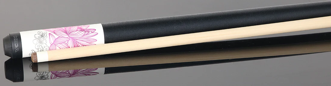 KODA Matte White with Pink Dragon Graphic Play Cue with Irish Linen Wrap - Image 3