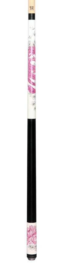 KODA Matte White with Pink Dragon Graphic Play Cue with Irish Linen Wrap - Image 6