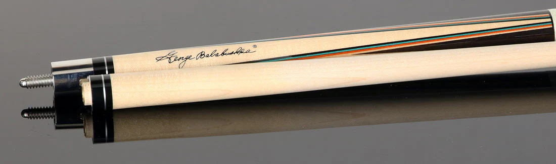 Balabushka GB Series Birdseye Maple Forearm and Rosewood Points and Buttsleeve Pool Cue with Irish Linen Wrap - Image 6