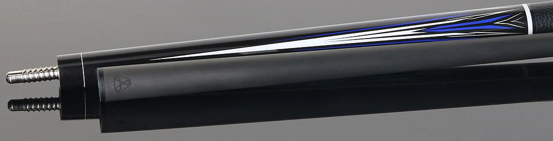 Linc Black with Blue / Silver / White Graphic Pool Cue - Image 4