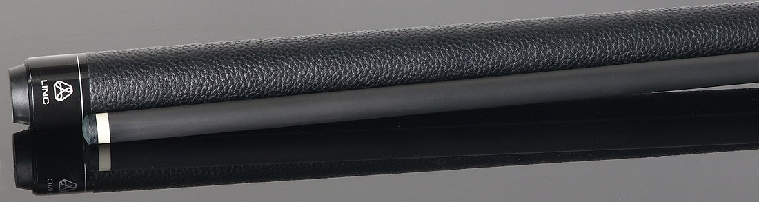 Linc Black with Orange / Silver / Gray Graphic Pool Cue - Image 3