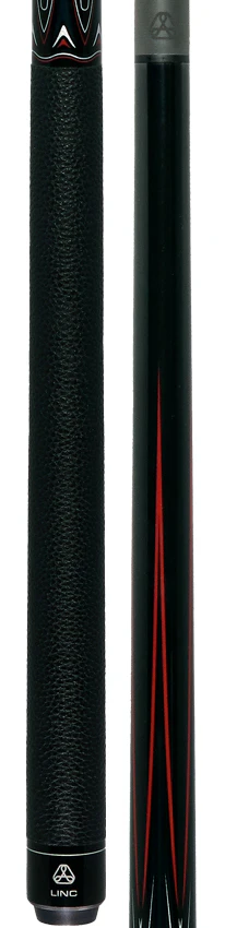Linc Black with Red / Gray Graphic Pool Cue - Image 5
