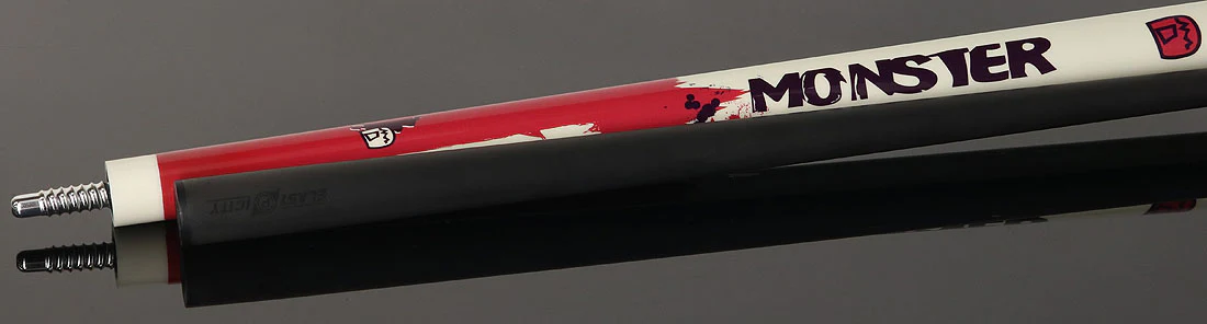 Little Monster Graffiti Graphic No Wrap Play Cue with Carbon Fiber Shaft - Image 4