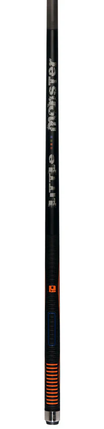 Little Monster Matte Black with Gray Graphic Sport Wrap Play Cue with Carbon Fiber Shaft - Image 6