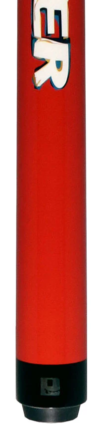 Little Monster Red Snake Graphic No Wrap Play Cue with Carbon Fiber Shaft - Image 2