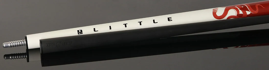 Little Monster Red Snake Graphic No Wrap Play Cue with Carbon Fiber Shaft - Image 4