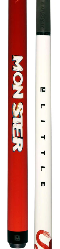 Little Monster Red Snake Graphic No Wrap Play Cue with Carbon Fiber Shaft - Image 5
