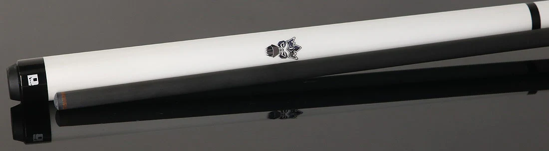 Little Monster White Egg No Wrap Break/Jump Cue with Carbon Fiber Shaft - Image 3