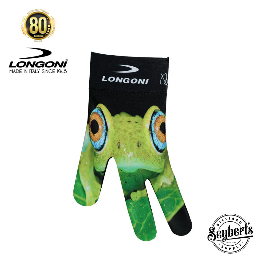 Longoni Left Hand Billiard Glove - Frog