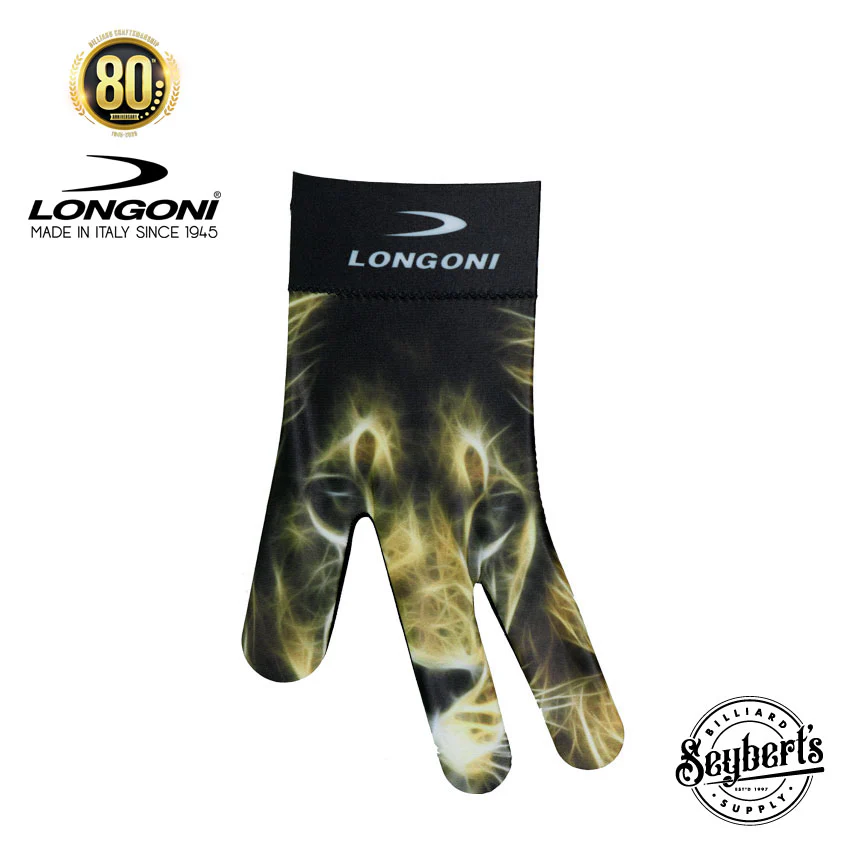 Longoni Left Hand Billiard Glove - Lion